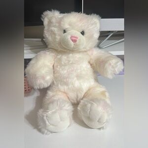 White & Pink Bear from Build-A-Bear
